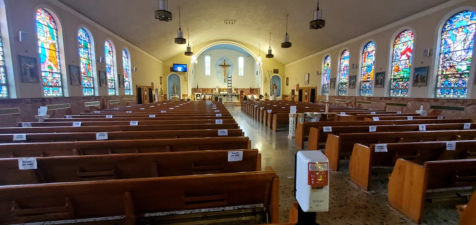 Church sanctuary audio, video and streaming installation